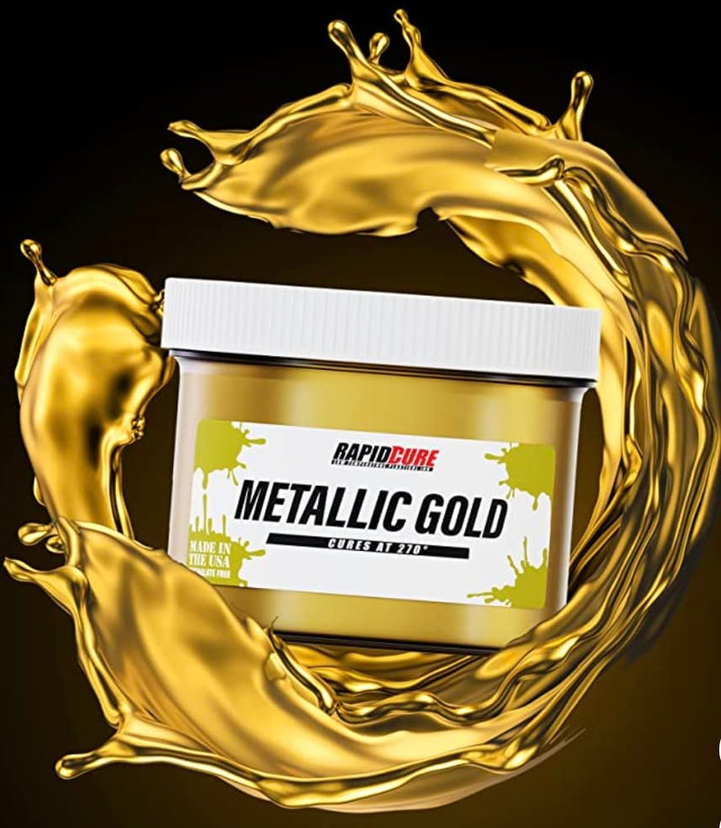 Screen Print Direct Rapid CureÂ® Screen Printing Ink Gold (8oz.) - Plastisol Ink for Screen Printing, Fast Curing Fabric Paint - Screen Print DirectÂ®, USA Made - Image 3